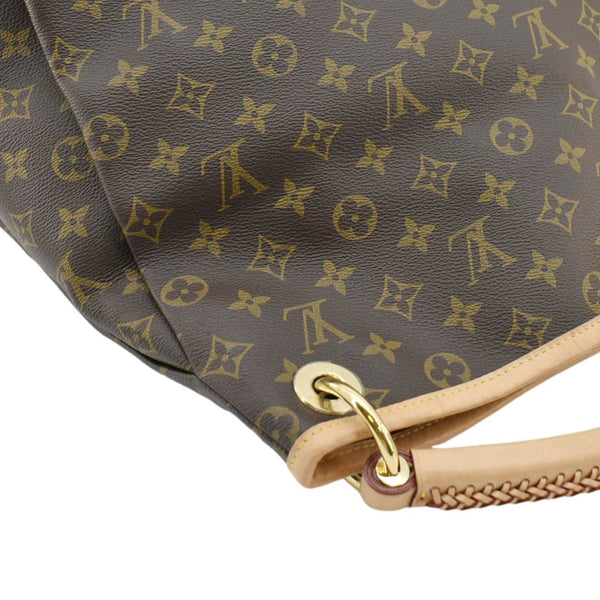 LOUIS VUITTON Artsy MM NM Monogram Canvas Shoulder Bag Brown