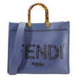 FENDI Sunshine Leather Crossbody Tote Bag Blue