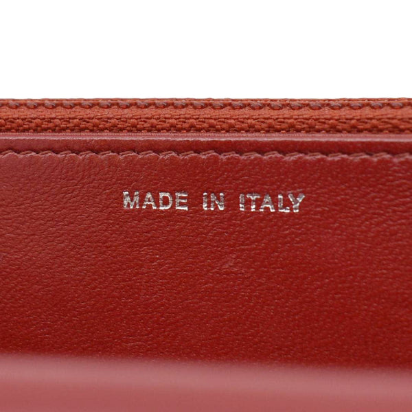 CHANEL Camellia Wallet On Chain Leather Crossbody Bag Red