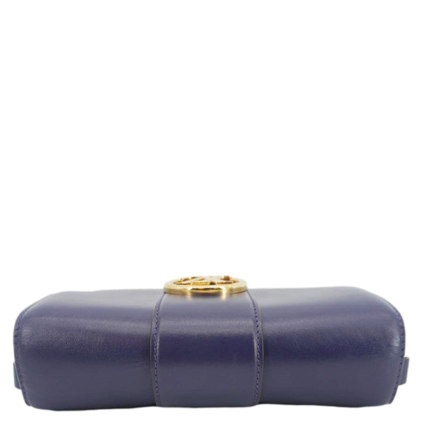 LOUIS VUITTON LV Pont 9 Calfskin Leather Shoulder Bag Navy Blue