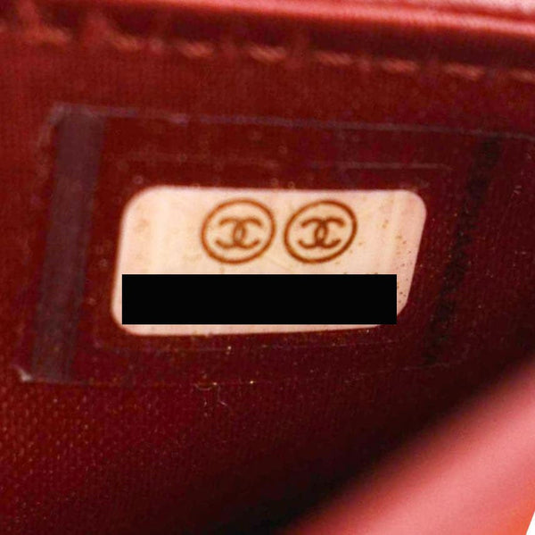 CHANEL Camellia Wallet On Chain Leather Crossbody Bag Red