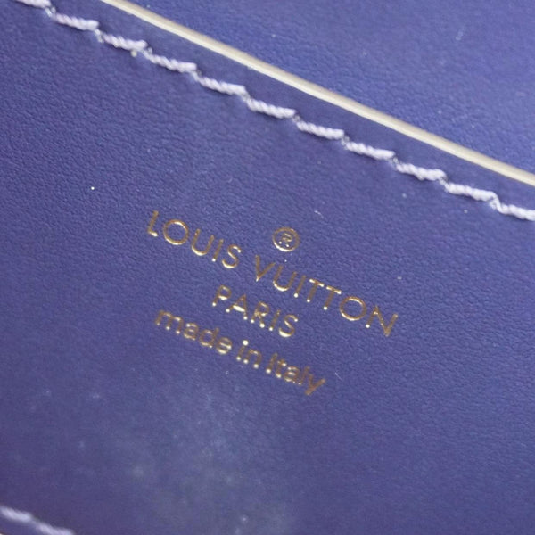 LOUIS VUITTON LV Pont 9 Calfskin Leather Shoulder Bag Navy Blue