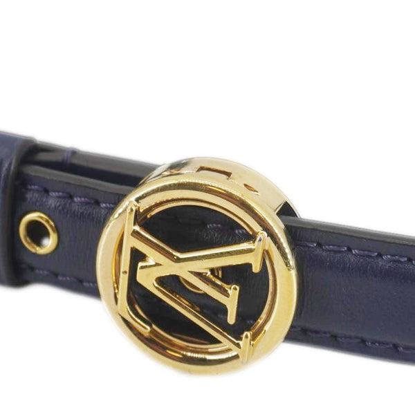 LOUIS VUITTON LV Pont 9 Calfskin Leather Shoulder Bag Navy Blue