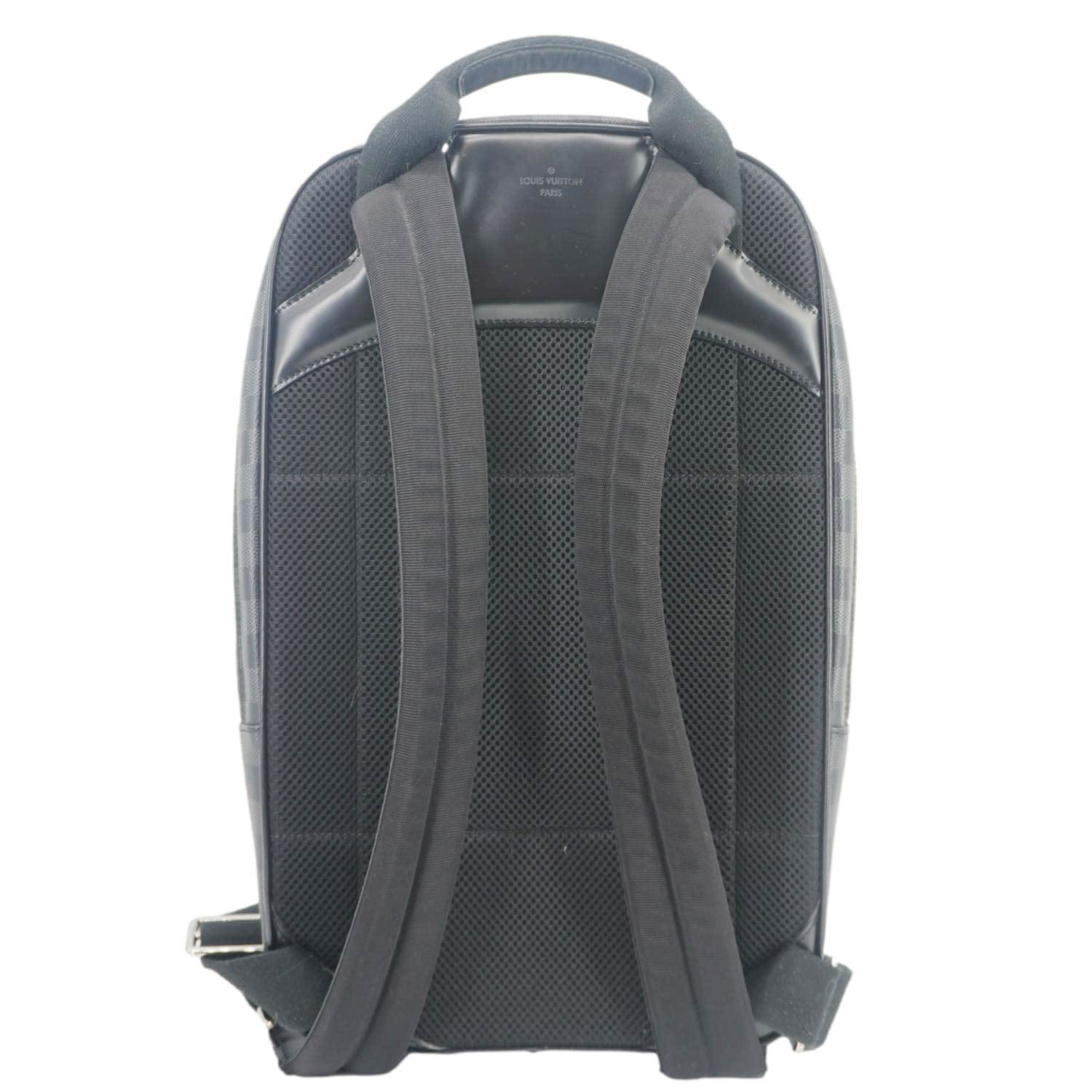 2014 louis vuitton michael nm backpack LOUIS VUITTON Michael Damier Graphite Canvas Backpack Bag Black