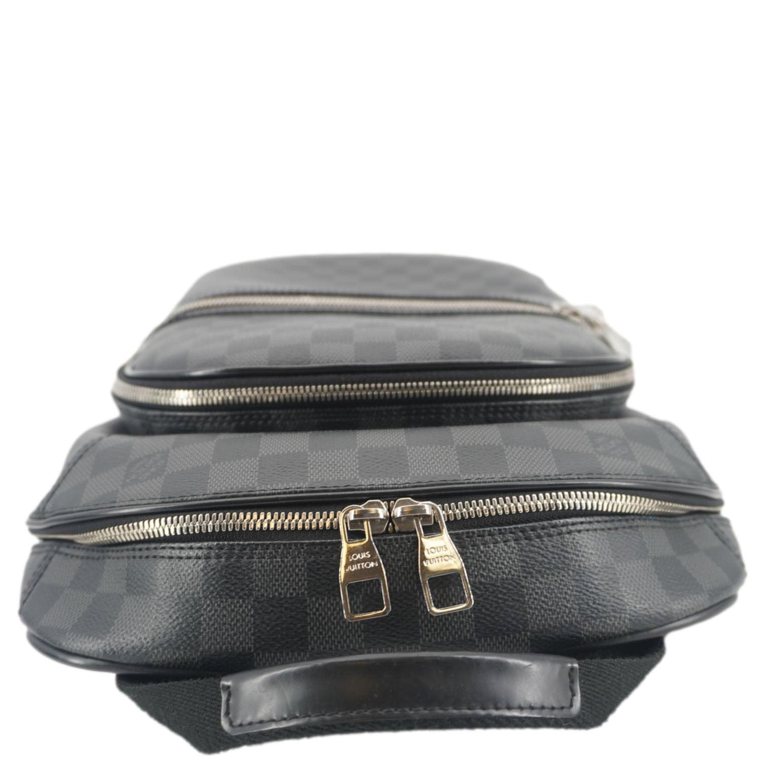 louis vuitton black backpack replica LOUIS VUITTON Michael Damier Graphite Canvas Backpack Bag Black