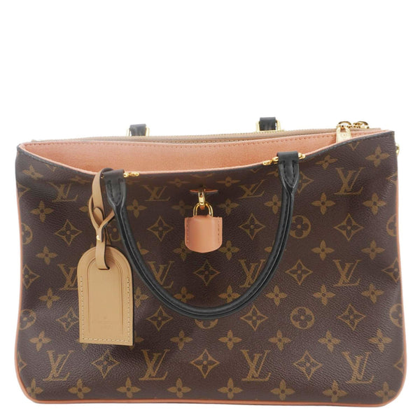 LOUIS VUITTON Millefeuille Monogram Canvas Shoulder Bag Brown