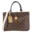 LOUIS VUITTON Millefeuille Monogram Canvas Shoulder Bag Brown