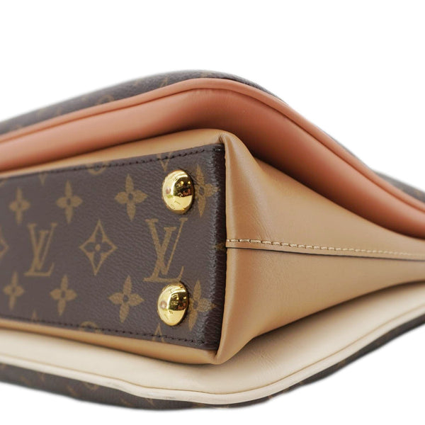 LOUIS VUITTON Millefeuille Monogram Canvas Shoulder Bag Brown
