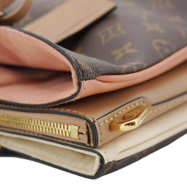 LOUIS VUITTON Millefeuille Monogram Canvas Shoulder Bag Brown