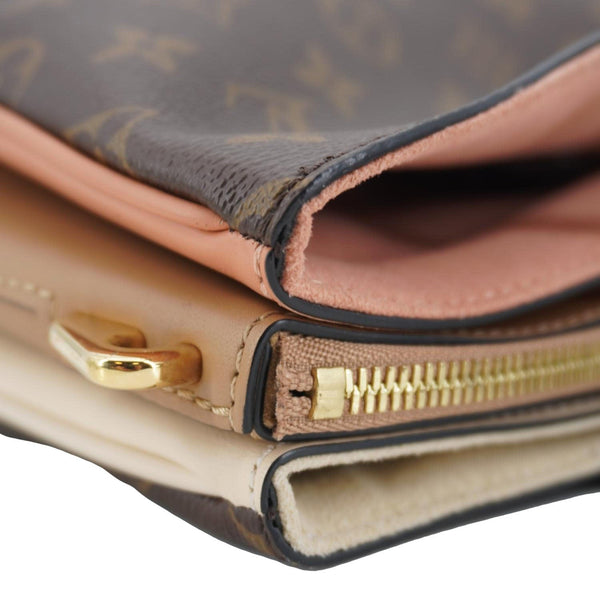 LOUIS VUITTON Millefeuille Monogram Canvas Shoulder Bag Brown