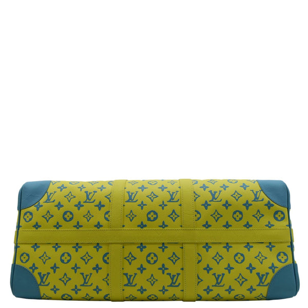 LOUIS VUITTON Playground Keepall 50 Bandouliere Monogram Canvas Travel Bag Neon Yellow