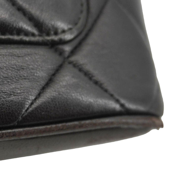 CHANEL Medallion Quilted Leather Tote Bag Black