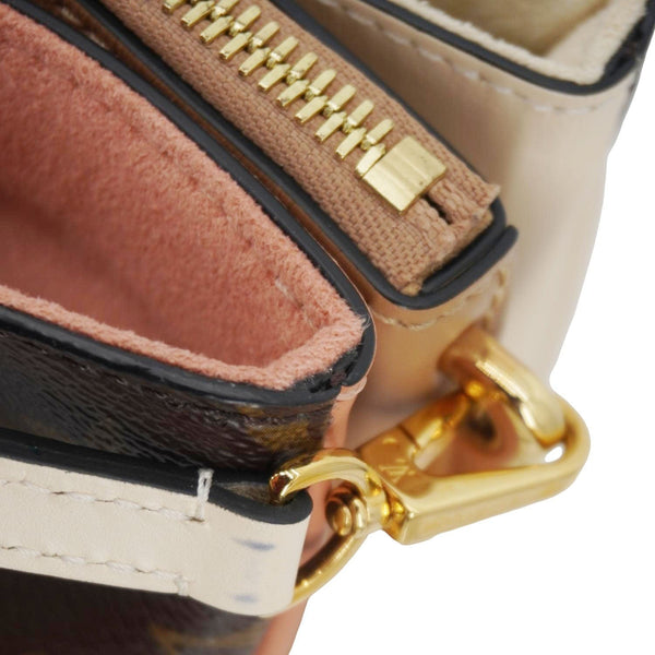 LOUIS VUITTON Millefeuille Monogram Canvas Shoulder Bag Brown