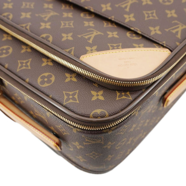 LOUIS VUITTON Pegase 55 Monogram Canvas Luggage Suitcase Travel Bag Brown