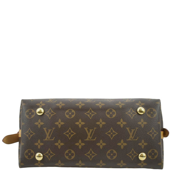 LOUIS VUITTON Classic Carryall PM Shoulder Bag Brown with lower side view