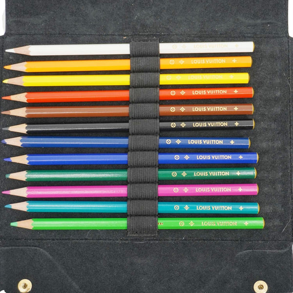 LOUIS VUITTON Monogram Fornasetti Clutch Pencil Pouch Brown