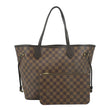 LOUIS VUITTON Shoulder Bag MM Damier Ebene Tote brown with full view