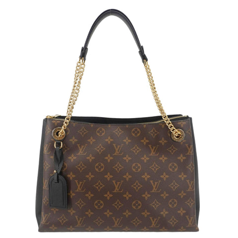 LOUIS VUITTON Surene MM Monogram Canvas Shoulder Bag Black