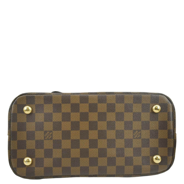 LOUIS VUITTON Belmont Damier Ebene Tote Bag Brown