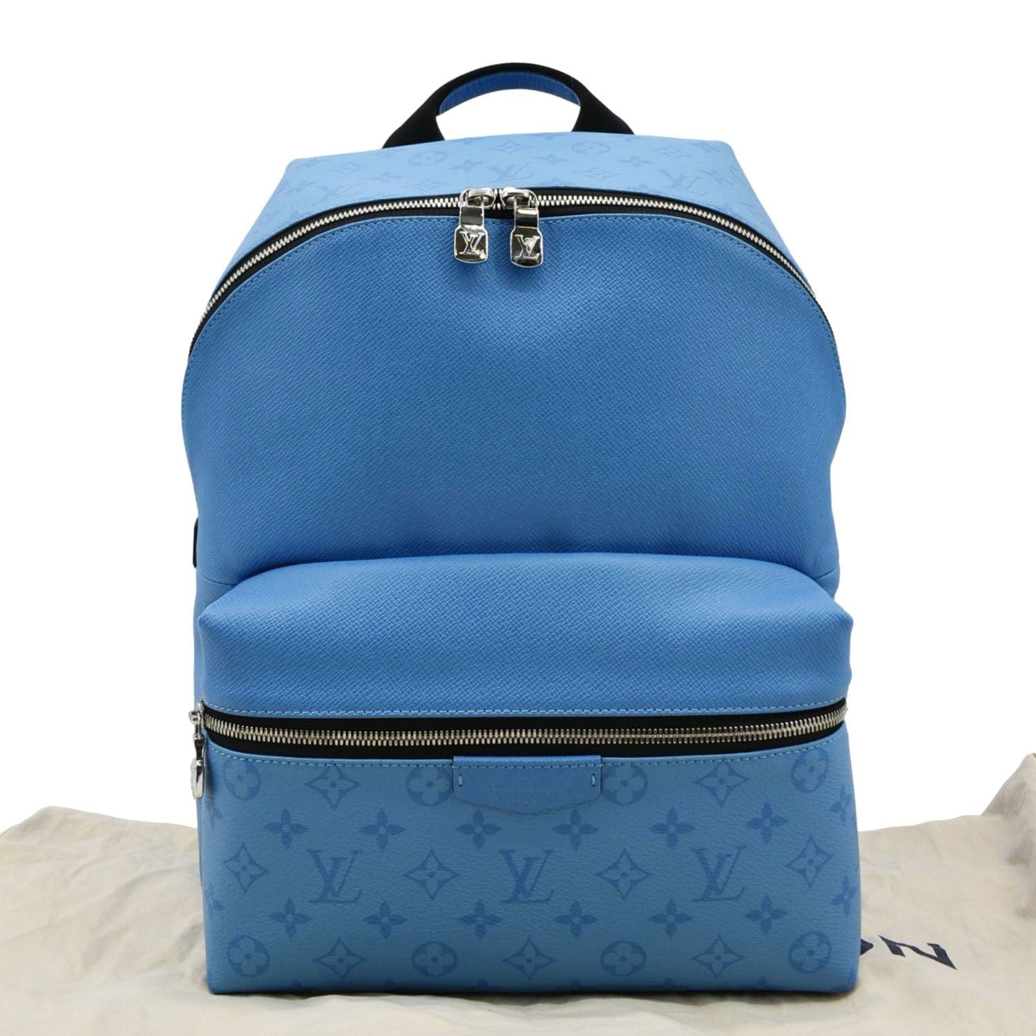 LOUIS VUITTON Taigarama PM Monogram Leather Blue Backpack LOUIS VUITTON Taigarama PM Monogram Leather Blue Backpack