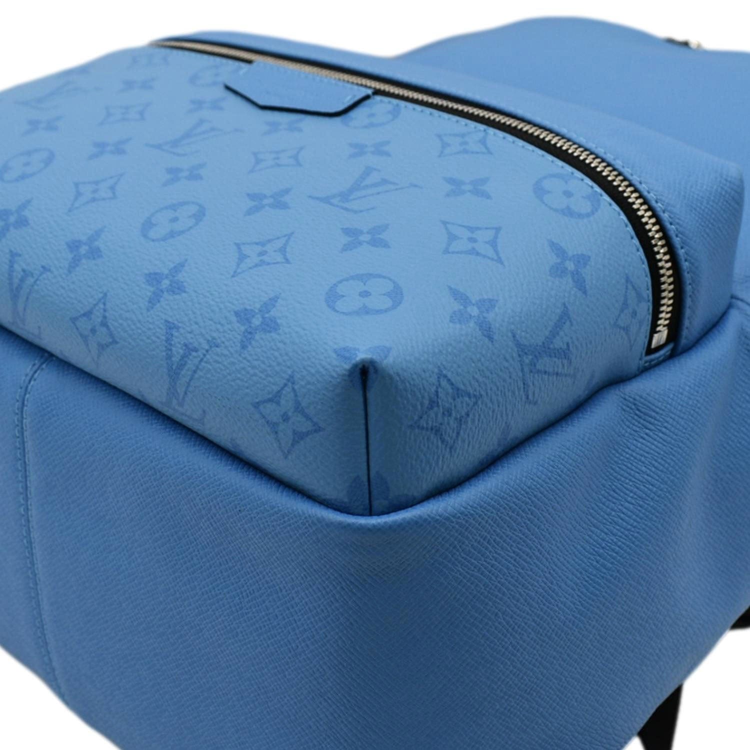 LOUIS VUITTON Taigarama PM Monogram Leather Blue Backpack LOUIS VUITTON Taigarama PM Monogram Leather Blue Backpack