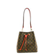 LOUIS VUITTON NeoNoe Monogram Canvas Red Shoulder Bag front look