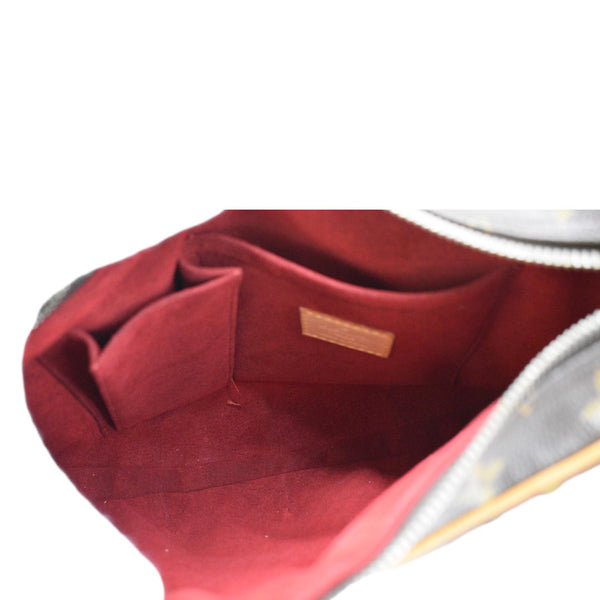 LOUIS VUITTON Croissant MM Monogram Canvas Shoulder Bag Brown