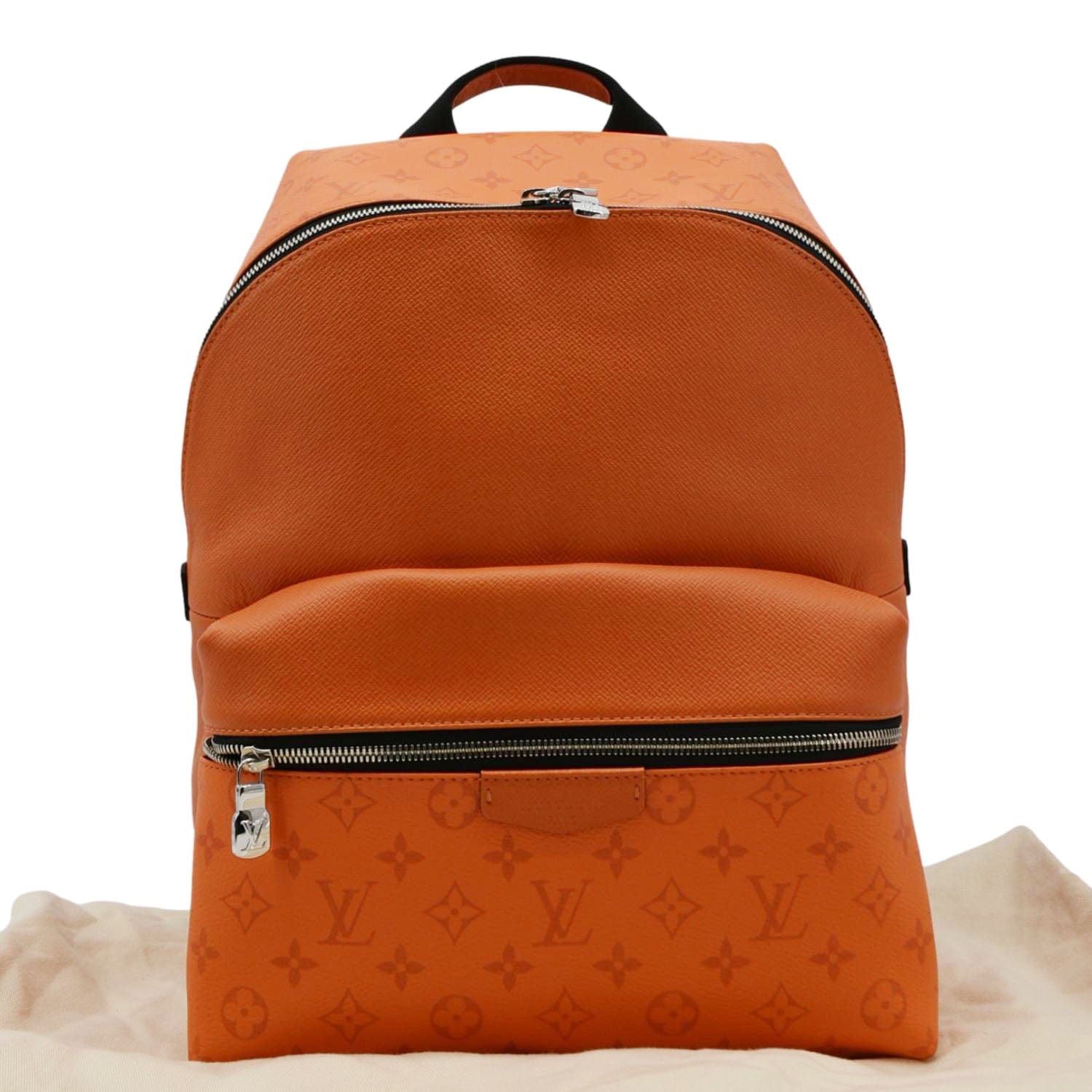 designer backpack purse louis vuitton LOUIS VUITTON Discovery Monogram Leather Orange Backpack
