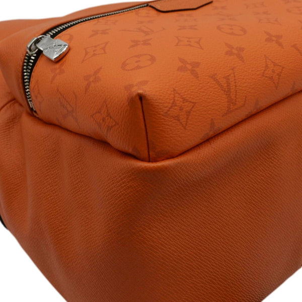 LOUIS VUITTON Discovery Taiga leather Backpack Orange