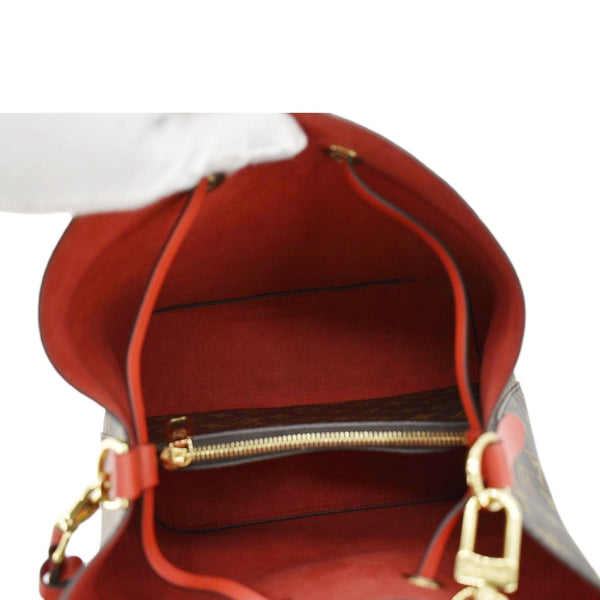 LOUIS VUITTON NeoNoe Monogram Canvas Shoulder Bag Red