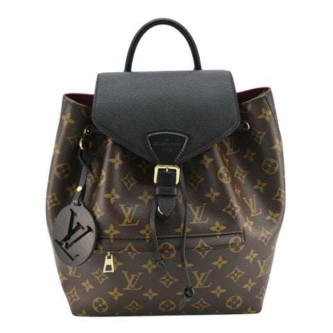 LOUIS VUITTON Montsouris PM Monogram Canvas Backpack Black