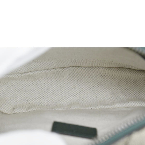 GUCCI Mini Quilted GG Supreme Canvas Crossbody Bag Green 751914