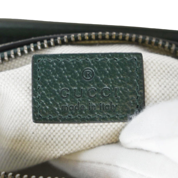 GUCCI Mini Quilted GG Supreme Canvas Crossbody Bag Green 751914