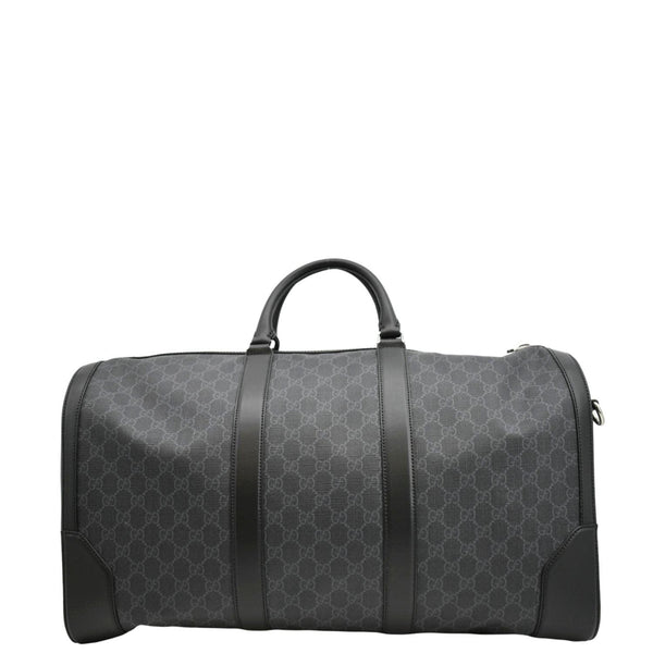 GUCCI Large Carry-On Soft GG Supreme Canvas  Duffle Bag Black 478323