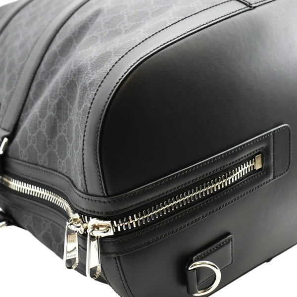 GUCCI Large Carry-On Soft GG Supreme Canvas  Duffle Bag Black 478323