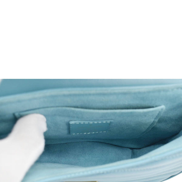 LOUIS VUITTON New Wave PM Leather Shoulder Bag Blue