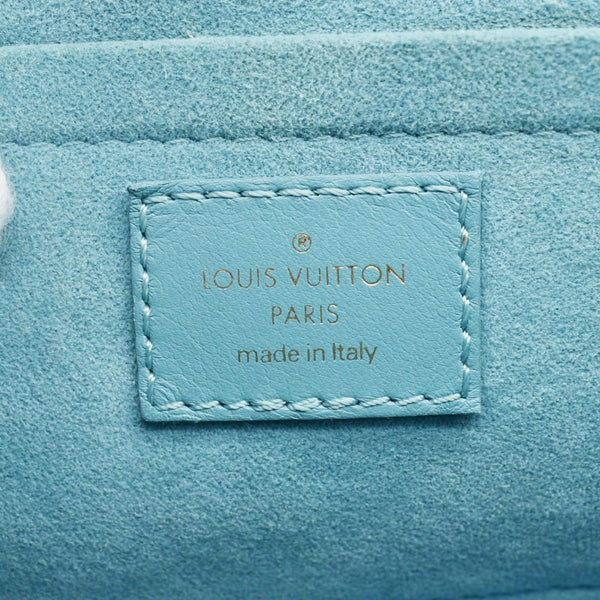 LOUIS VUITTON New Wave PM Leather Shoulder Bag Blue