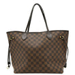 LOUIS VUITTON Neverfull MM Damier Ebene Shoulder Bag Brown