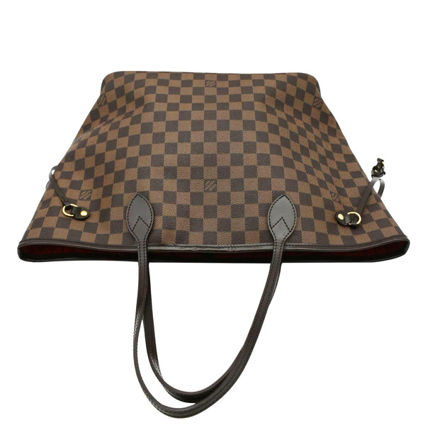 LOUIS VUITTON Neverfull MM Damier Ebene Shoulder Bag Brown
