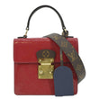 LOUIS VUITTON Spring Street Crossbody Bag red color with full view