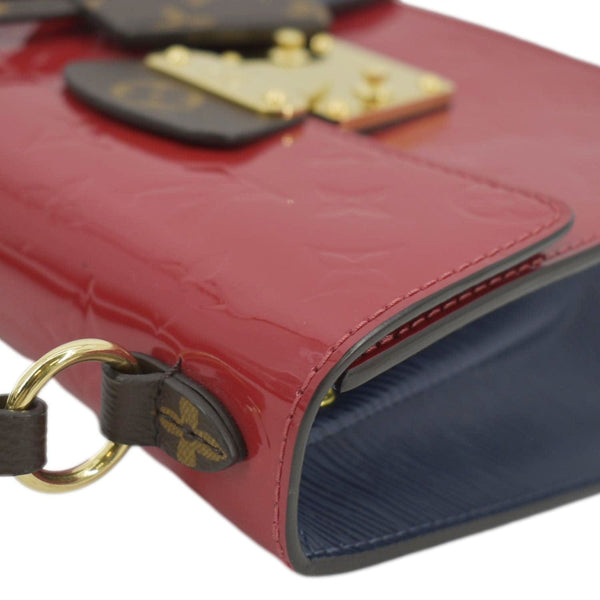 LOUIS VUITTON Spring Street Crossbody Bag red color with right side view