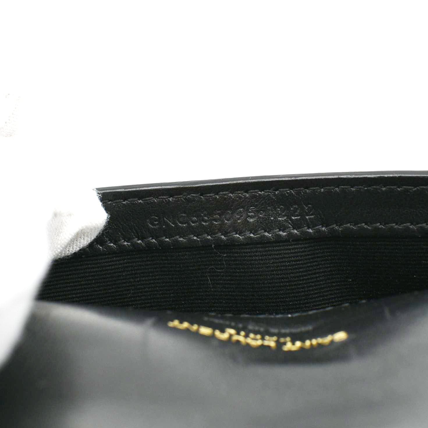 YVES SAINT LAURENT Kate Monogram Crocodile Leather Shoulder