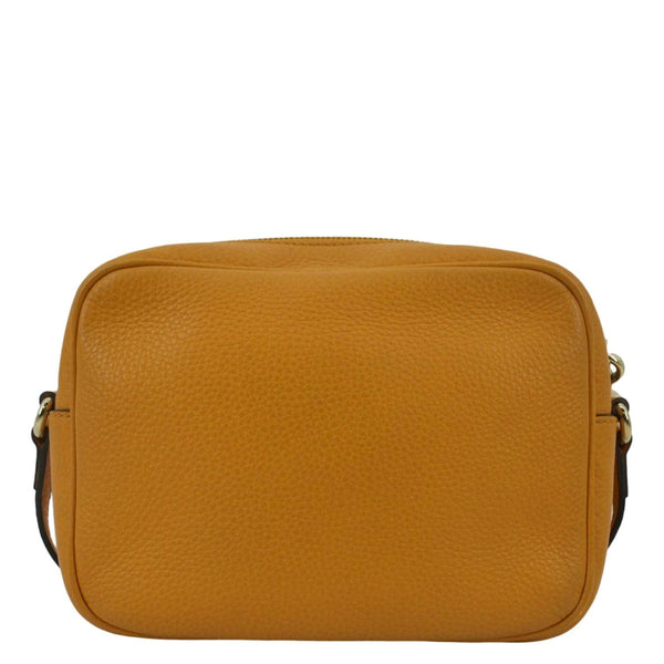 GUCCI Soho Disco Elegance: Leather Crossbody Bag Orange with back view