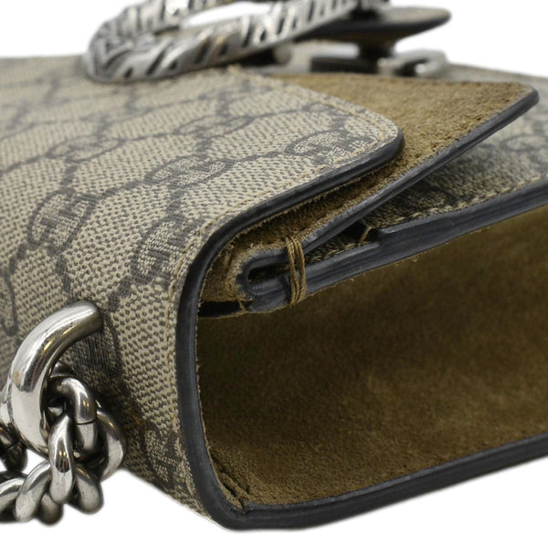 GUCCI Dionysus Mini GG Supreme Canvas Crossbody Bag Beige 421970