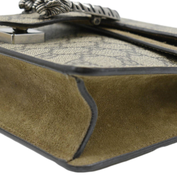 GUCCI Dionysus Mini GG Supreme Canvas Crossbody Bag Beige 421970