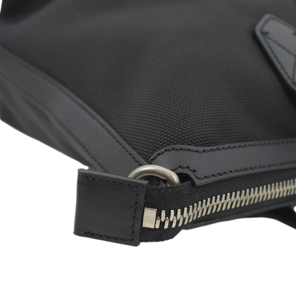 GUCCI Nylon Web Top Handle Shoulder Bag Black 630923