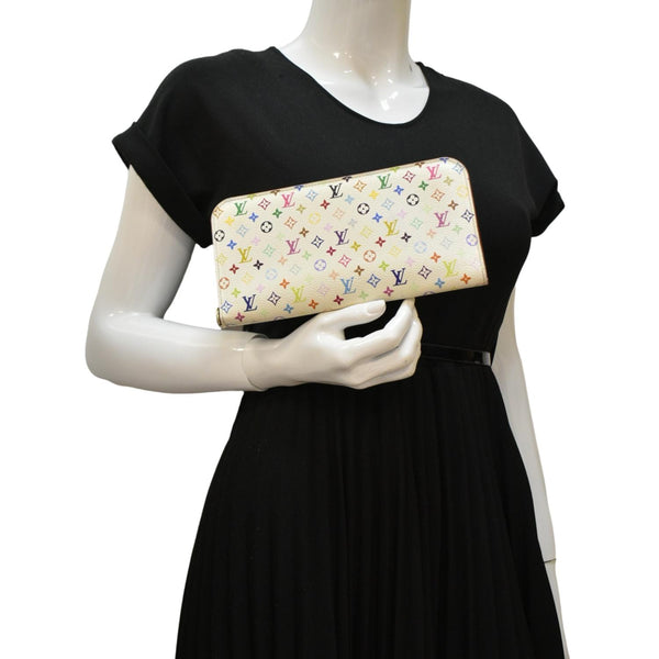 LOUIS VUITTON Insolite Multicolor Zippy Wallet White