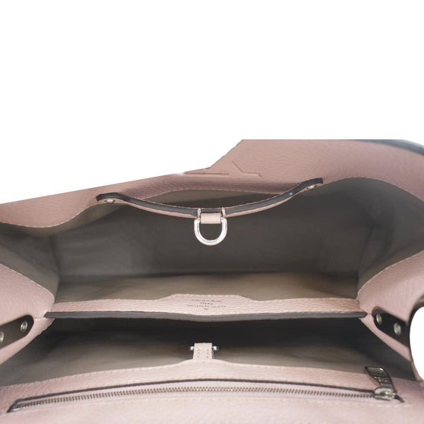 LOUIS VUITTON Capucines MM Shoulder Bag Leather Pink inside view