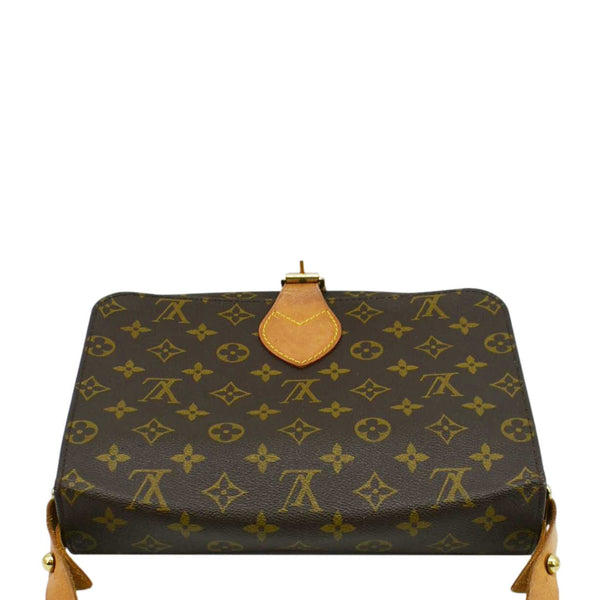 LOUIS VUITTON Cartouchiere MM Monogram Canvas Crossbody Bag Brown
