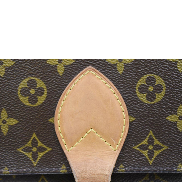 LOUIS VUITTON Cartouchiere MM Monogram Canvas Crossbody Bag Brown